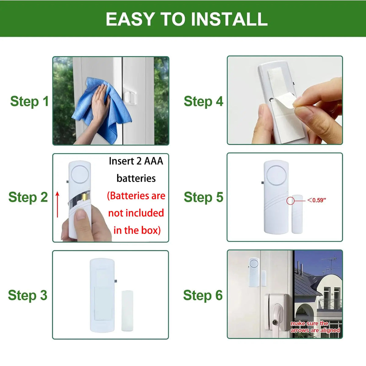 KERUI Wireless Door Window Sensor Alarm 95dB 433MHz