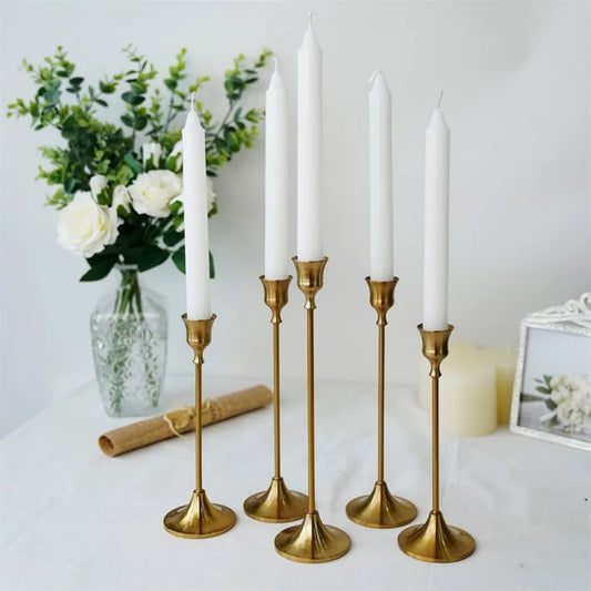 Elegant Metal Taper Candle Holders For Home Decor