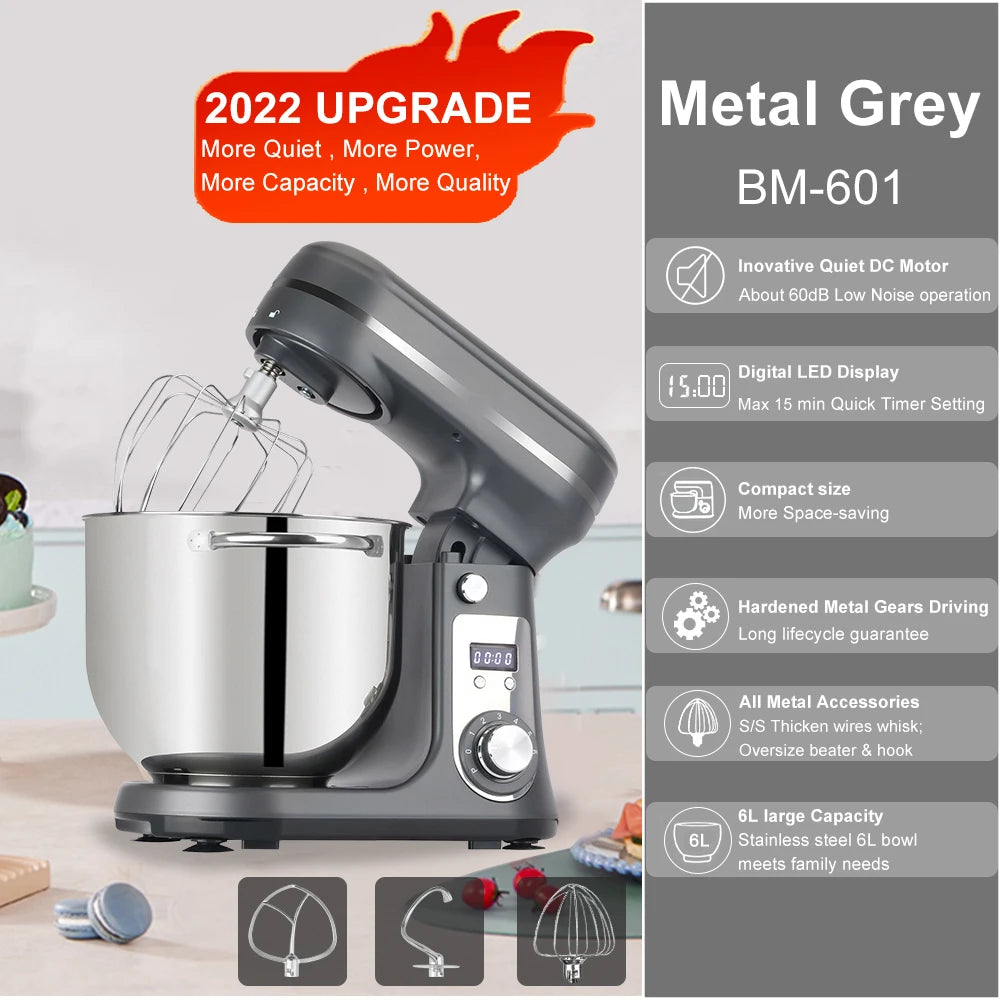 Biolomix Kitchen Stand Mixer 1200W 6 Speeds