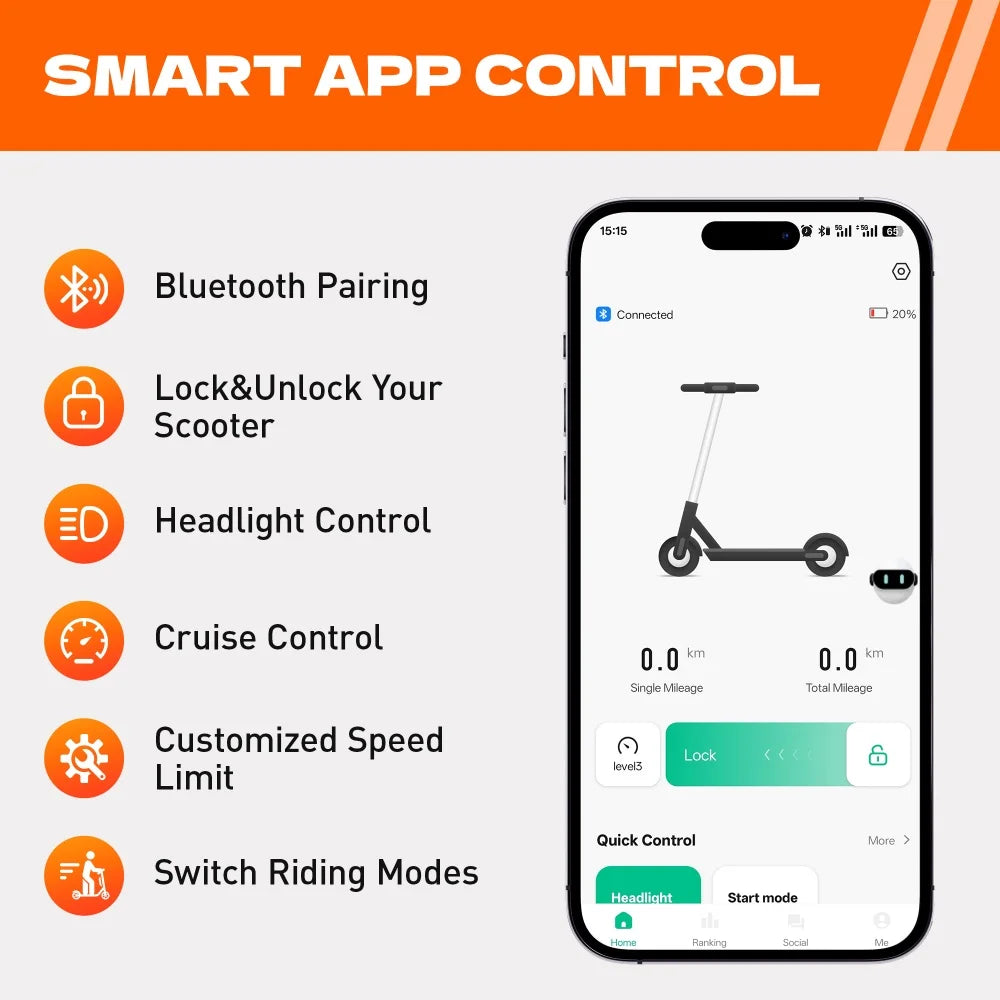 HeroPick C8 350W Adult Electric Scooter 19MPH Foldable
