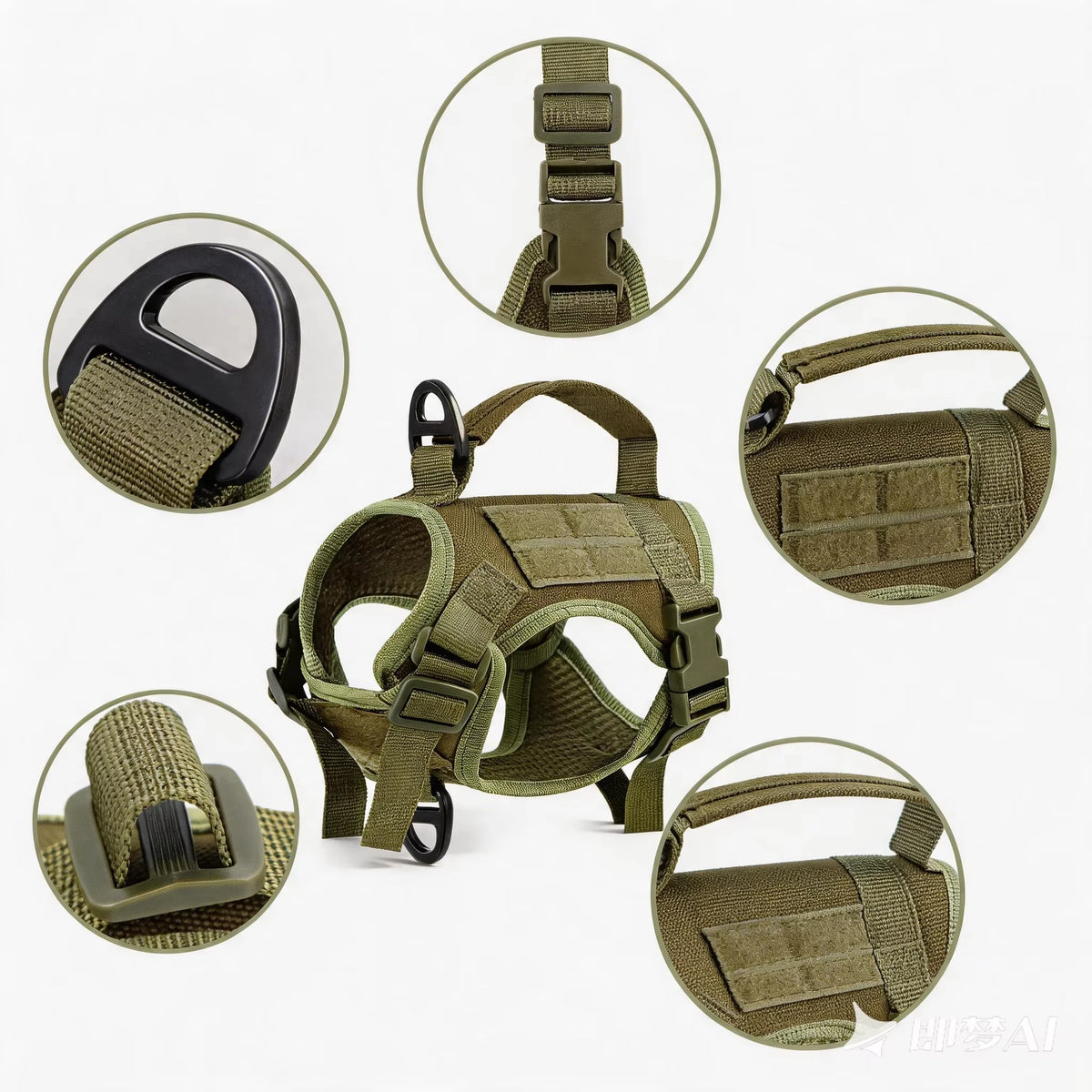 Padded Cat Harness and Leash Set with Quick Release