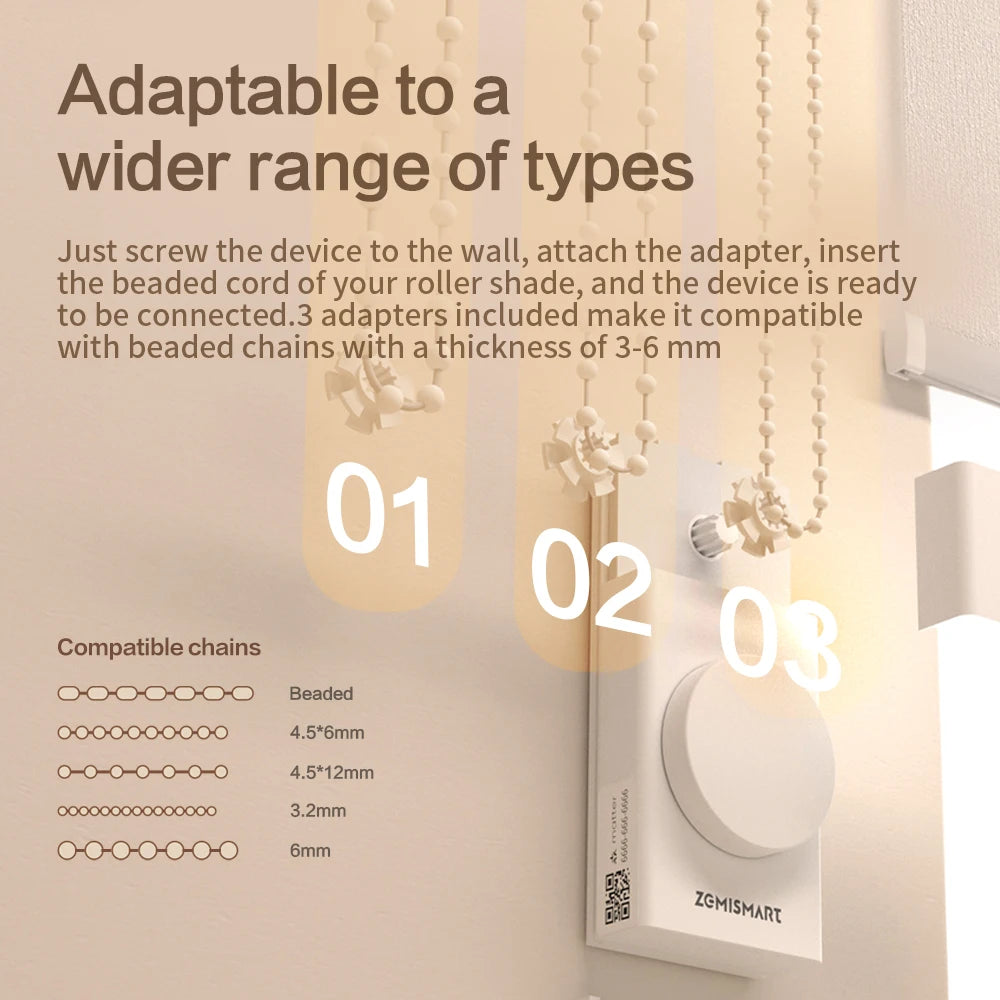 Zemismart Matter Thread Smart Roller Shade Driver Battery