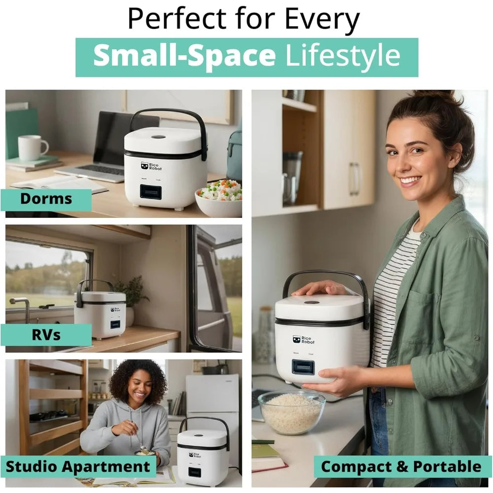XMSJ Rice Robot Nonstick Rice Cooker With Steamer Tray