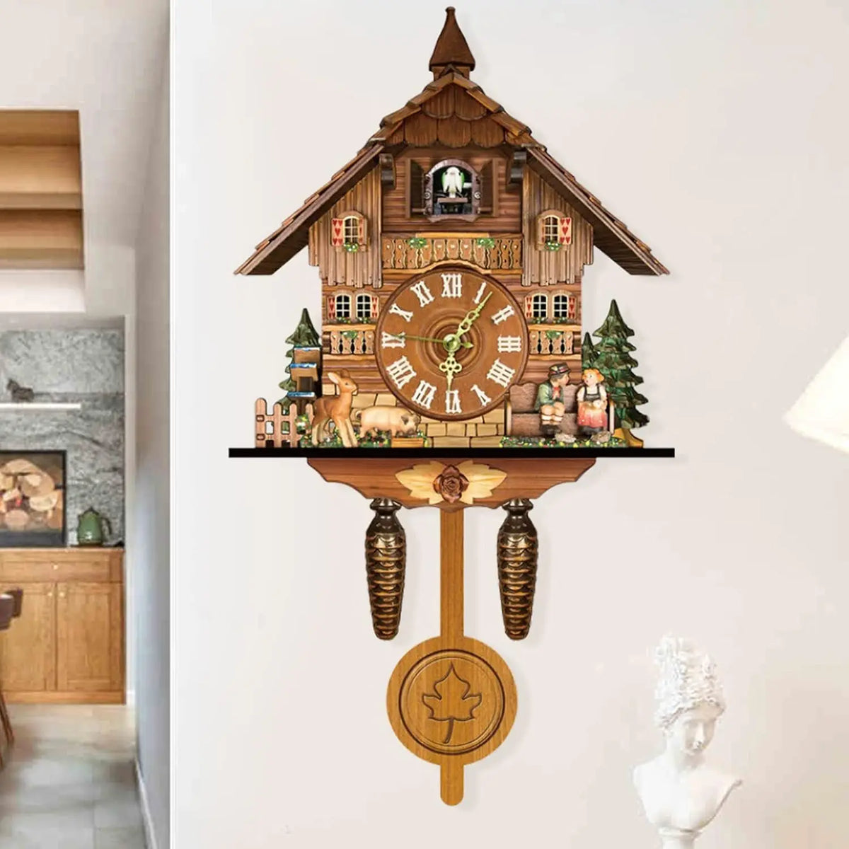 Northern European Decorative Wall Clock for Home Office