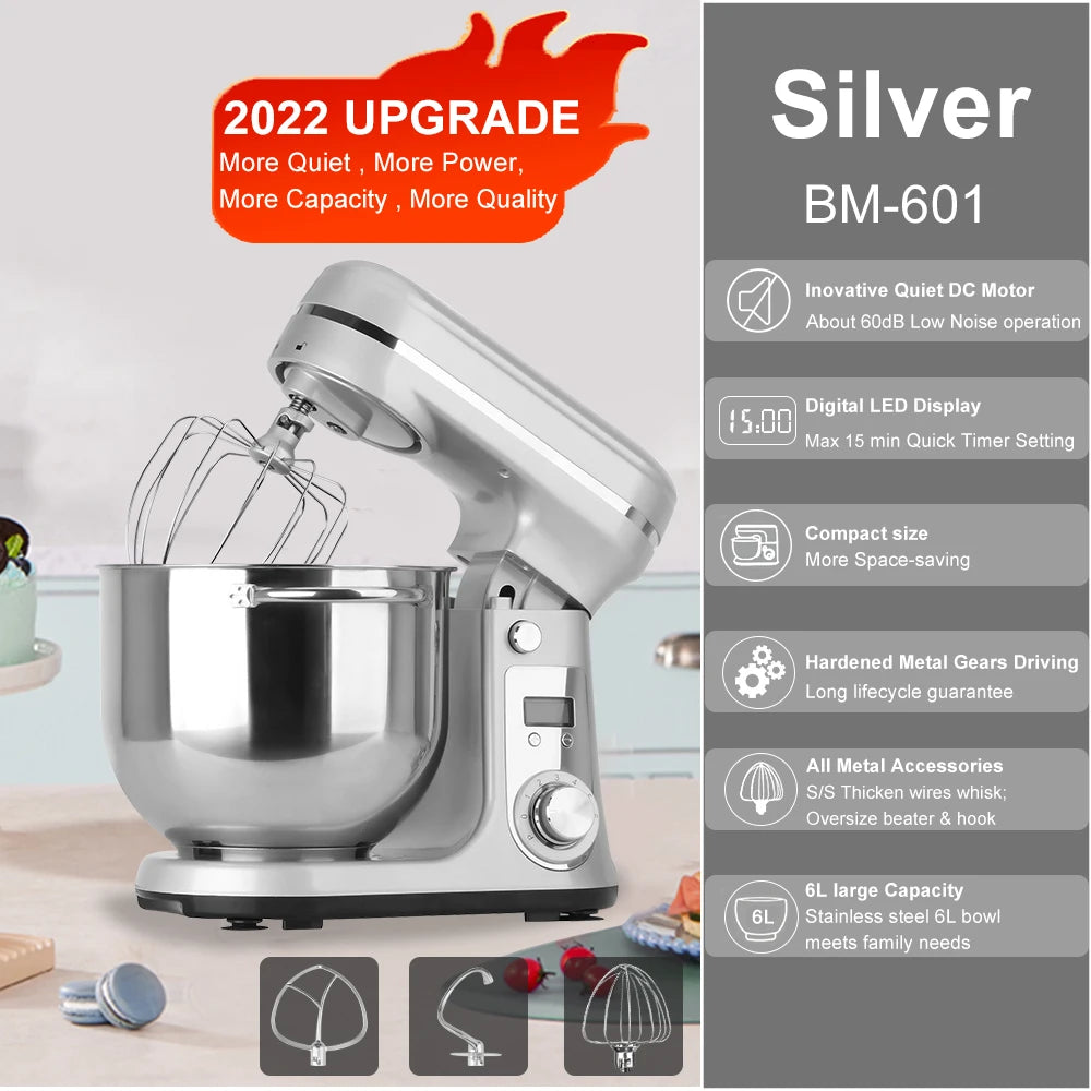 Biolomix Kitchen Stand Mixer 1200W 6 Speeds