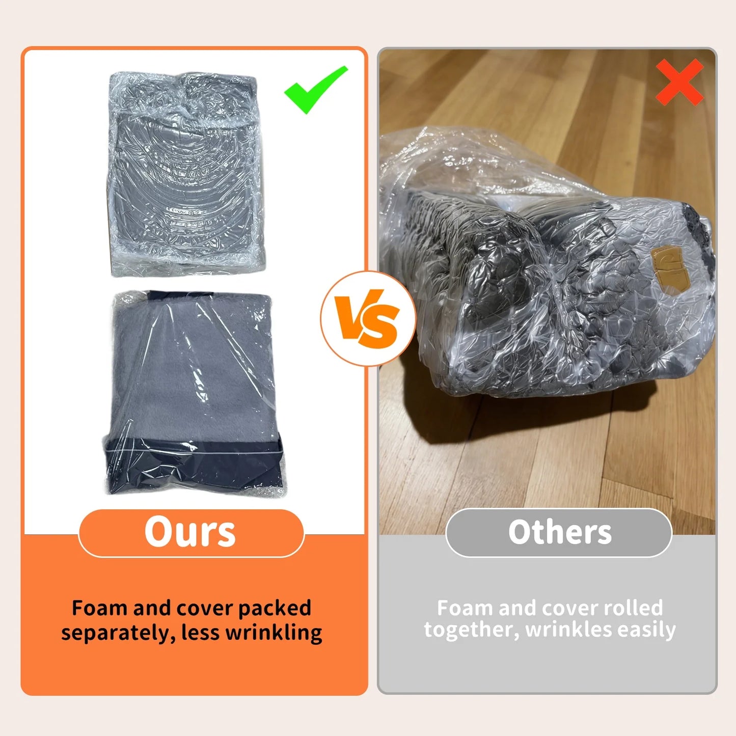 Orthopedic Dog Bed For Large Dogs Bingopaw Premium Waterproof Lining Removable Cover Bolster Sponge Base Sofa