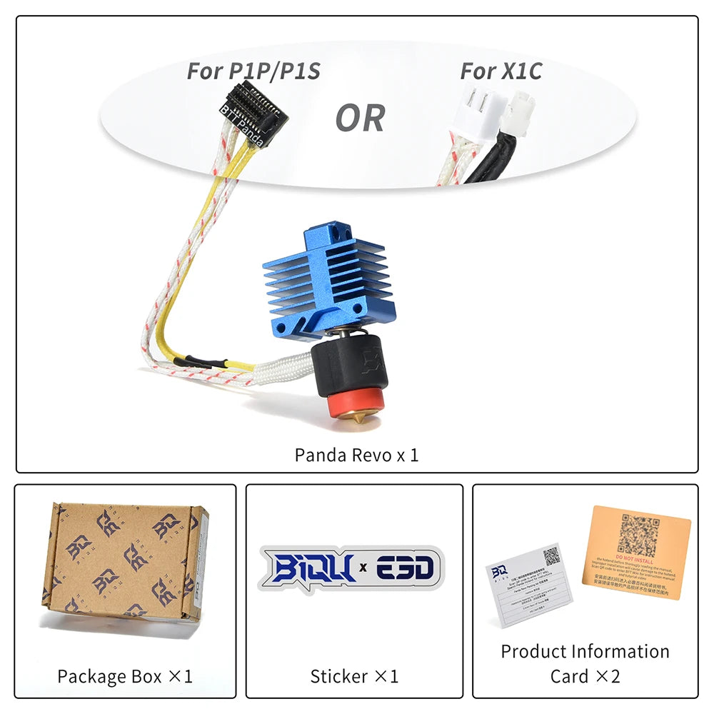 BIGTREETECH Panda Revo P1 X1 Hotend 60W Ceramic Heater