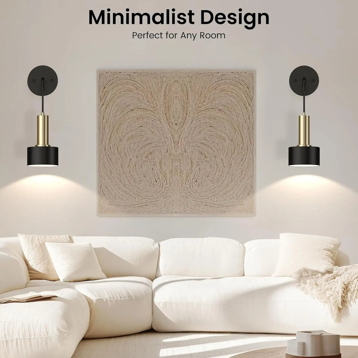 PRTILOUD Dimmable Led Wall Sconce With Remote Control