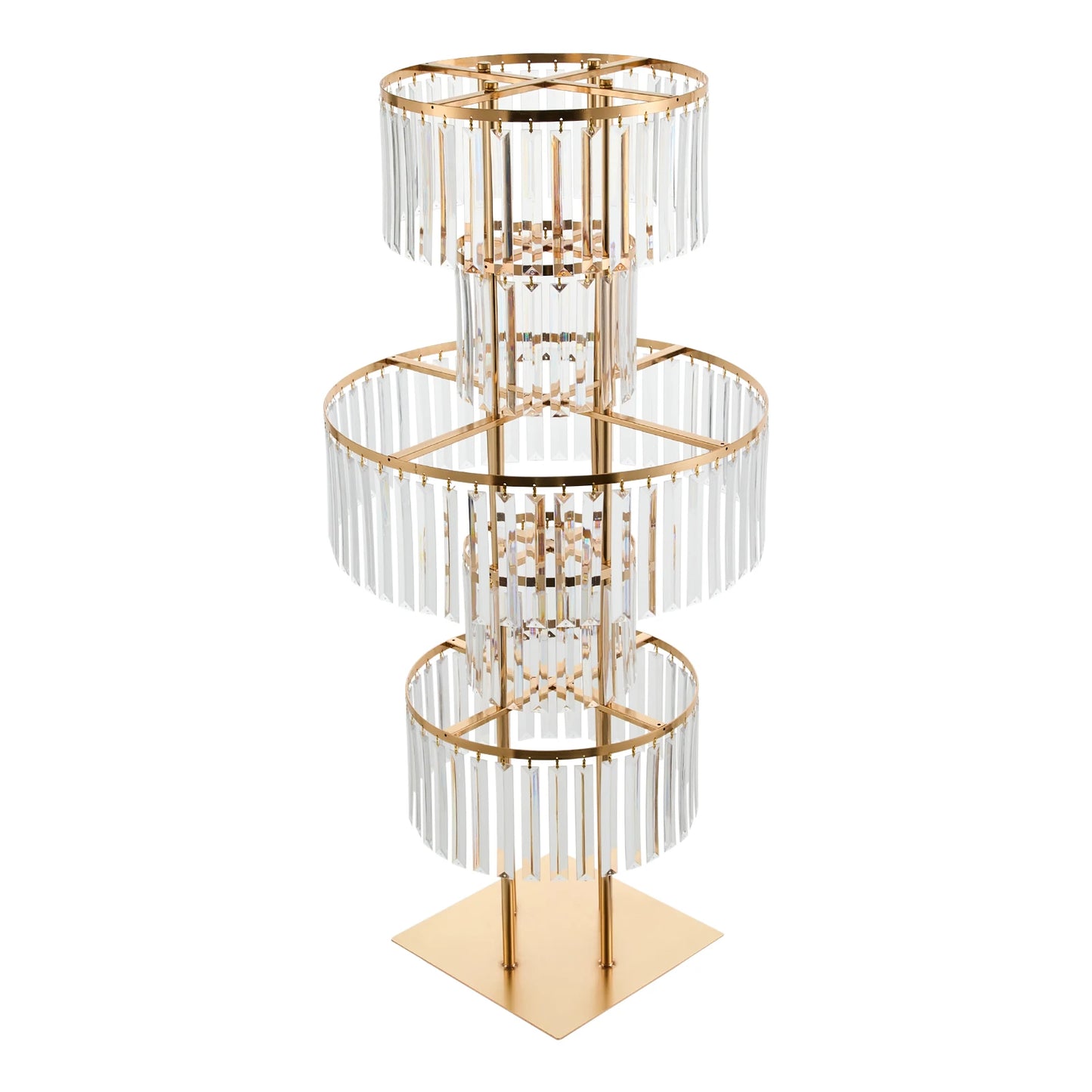 Five Tier Acrylic Wedding Flower Stand Centerpiece