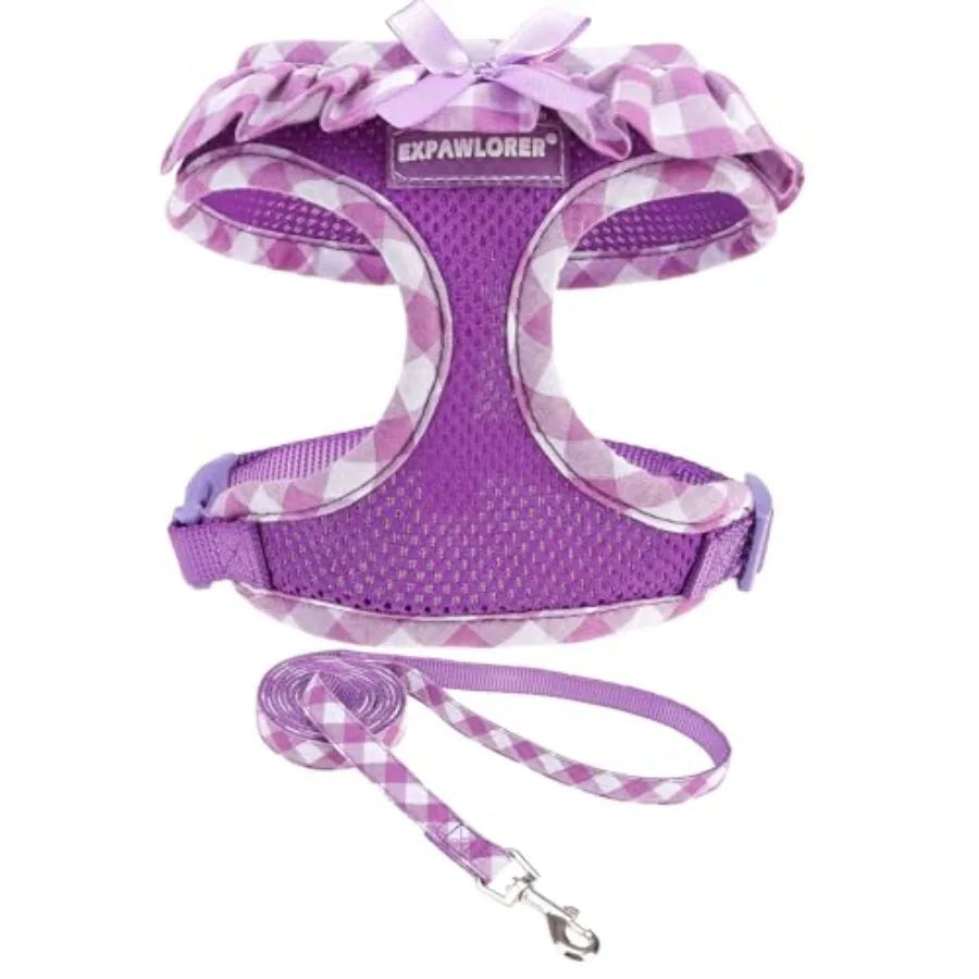 Dog Harness Leash Set Step In Adjustable No Choke Mesh Vest