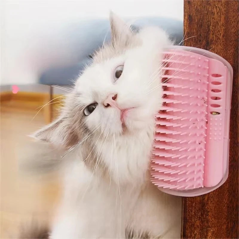 Cat Scratcher Massage Comb With Catnip Deshedding Brush