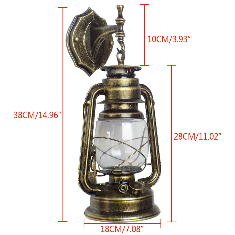 Bymaocar Outdoor Wall Light Bronze Lantern For Yards