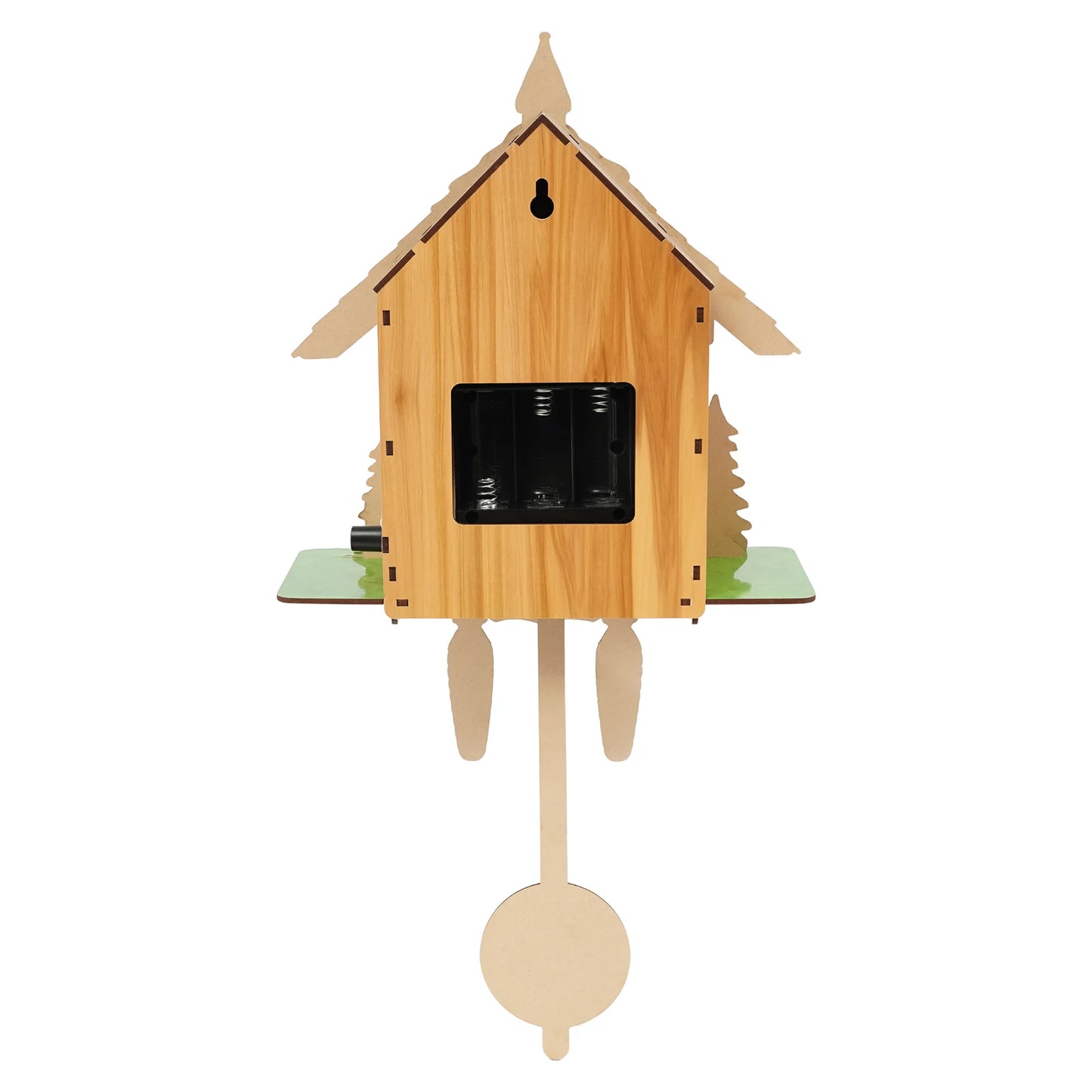 MDF Wall Mount Cuckoo Clock With 7:00 21:00 Chime Display