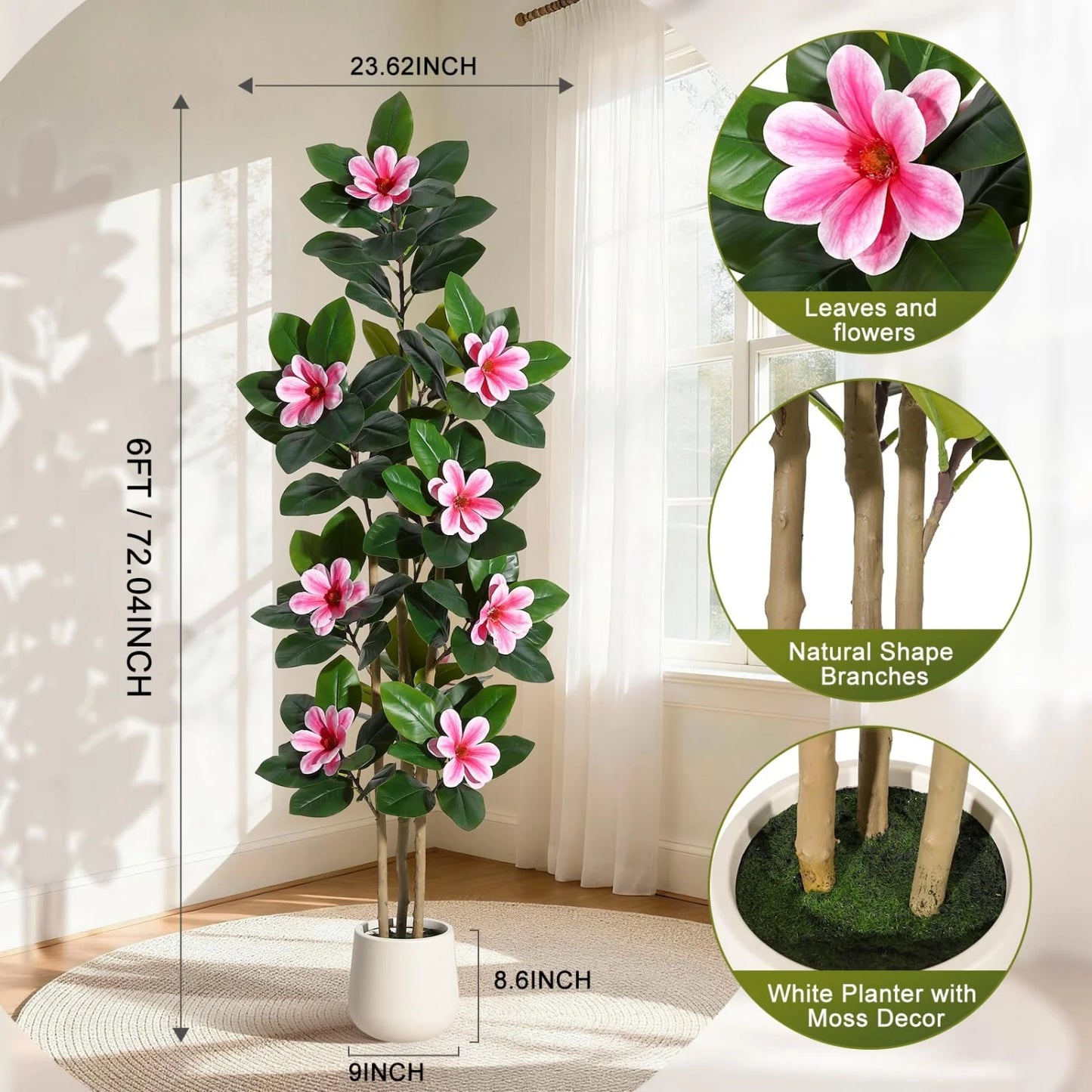 HiMISS Artificial Olive Tree With Lifelike Leaves And Fruit