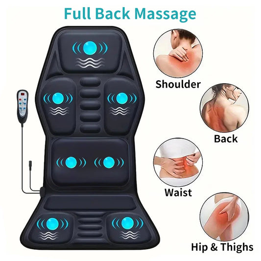 HIMOUTA Electric Back Massager Full Body Chair Cushion