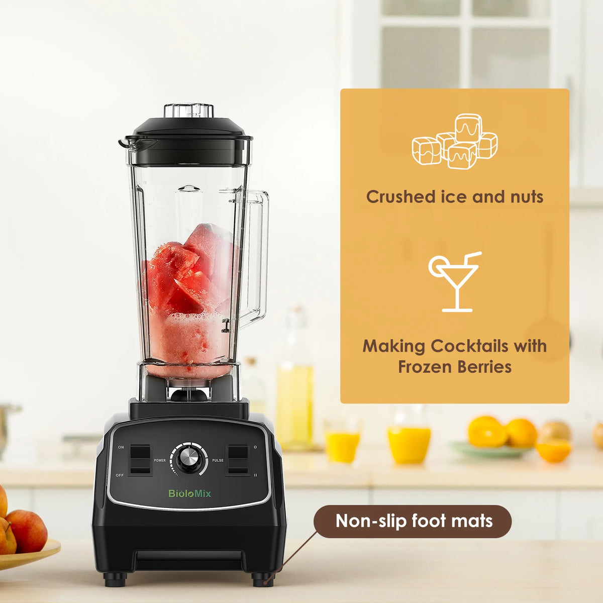 Biolomix 3HP 2200W Heavy Duty Blender Mixer Juicer