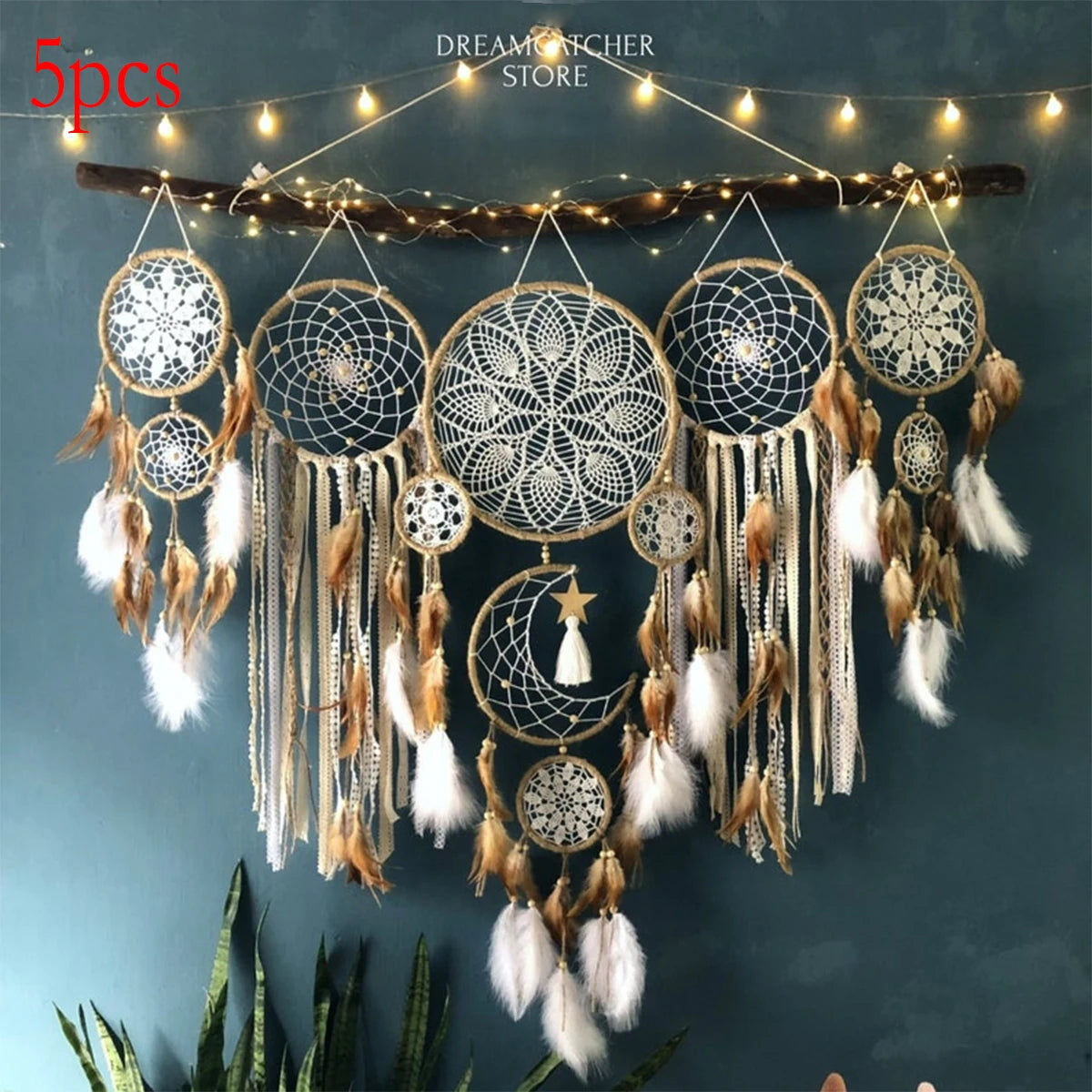 Dream Catcher Moon Dream Chaser Bohemian Wall Decoration