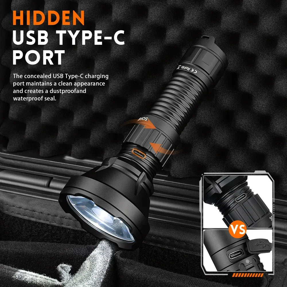 Sofirn SF26 2000lm LED Tactical Flashlight Type-C