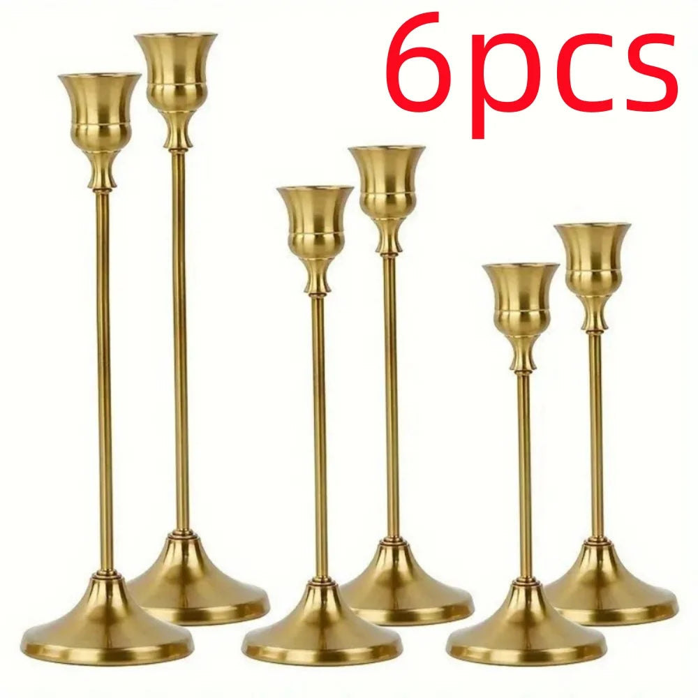 Elegant Metal Taper Candle Holders For Home Decor