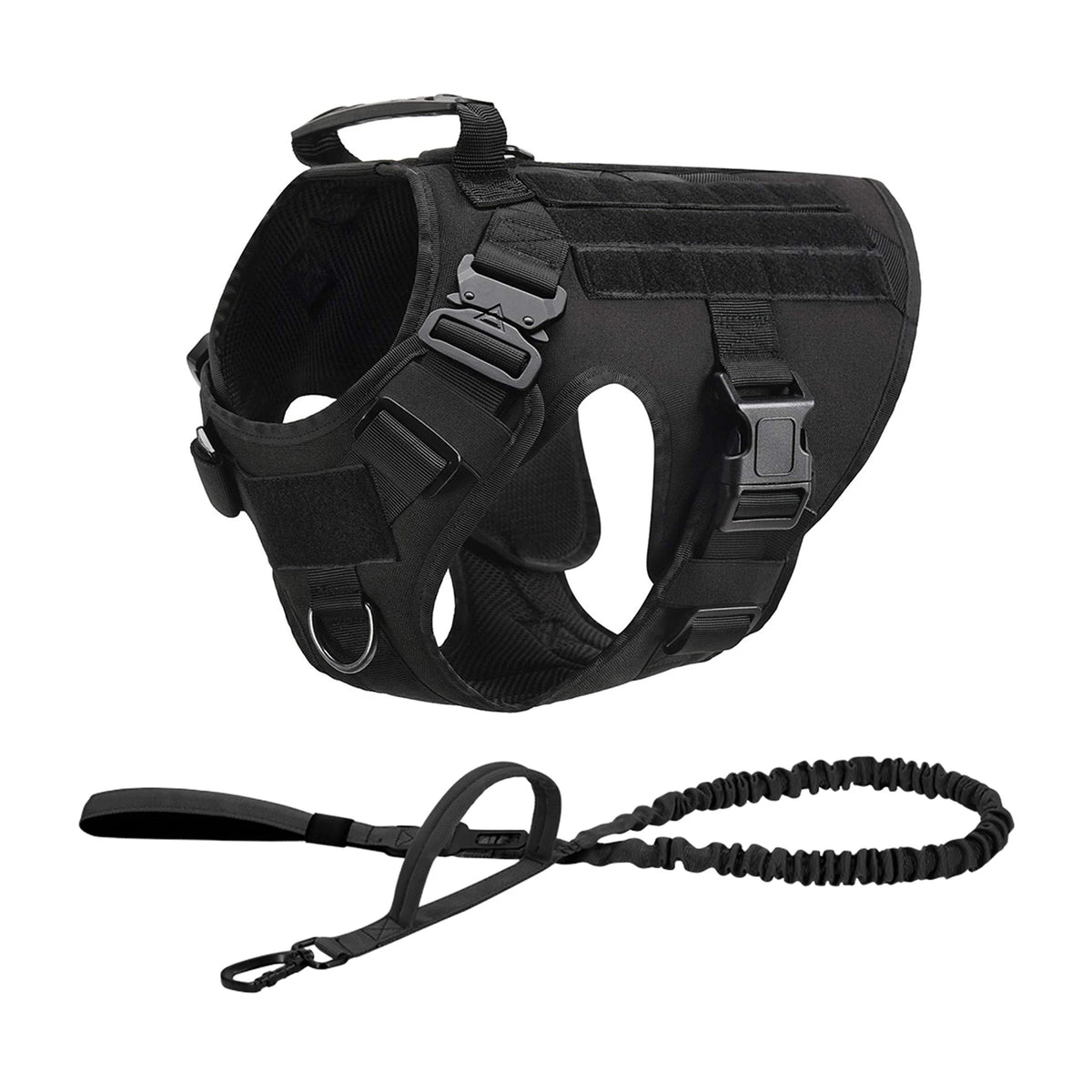 Tactical Dog Harness With Molle Pouches For Dogs