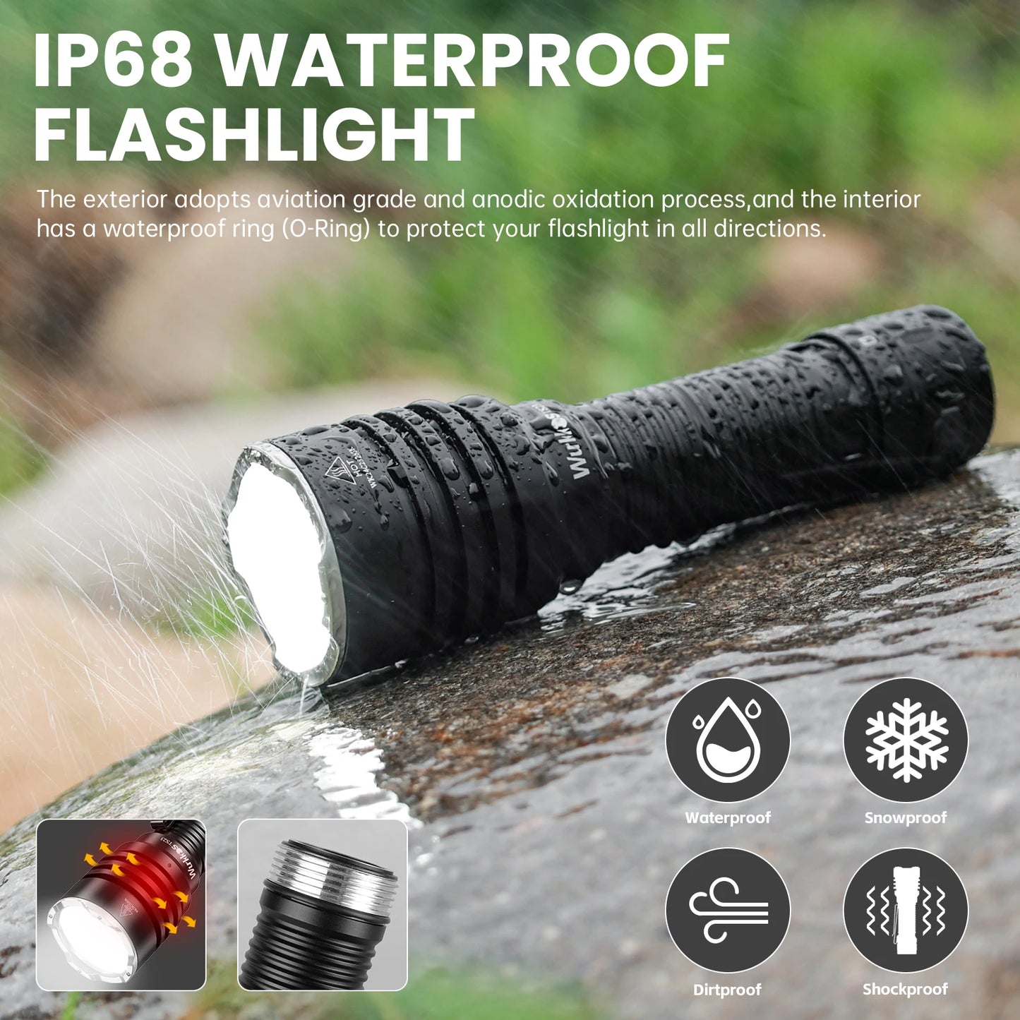 Wurkkos TS23 5000LM EDC Flashlight With XHP70.3 HI