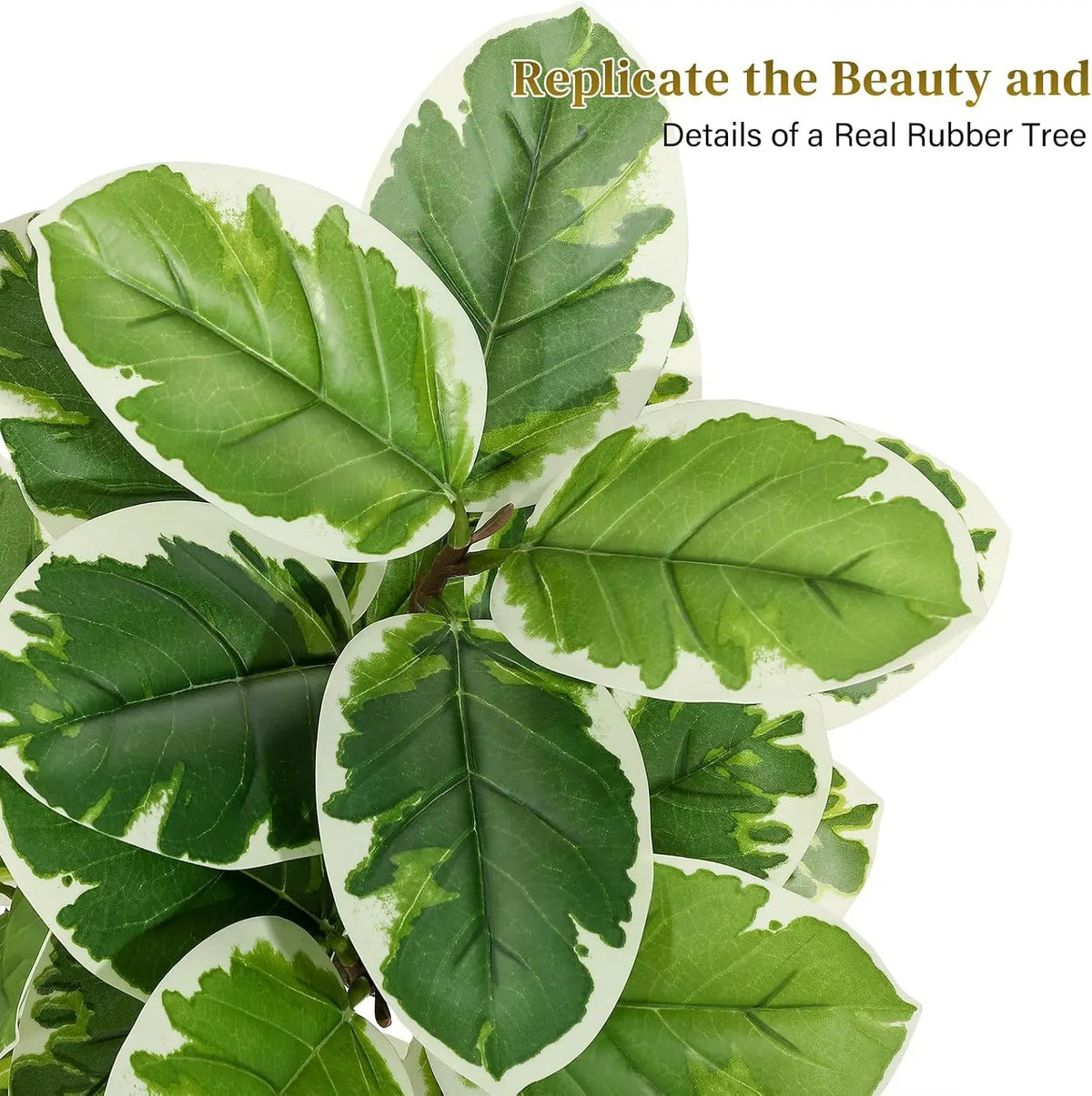 Realistic Artificial Fiddle Leaf Fig Tree With Planter