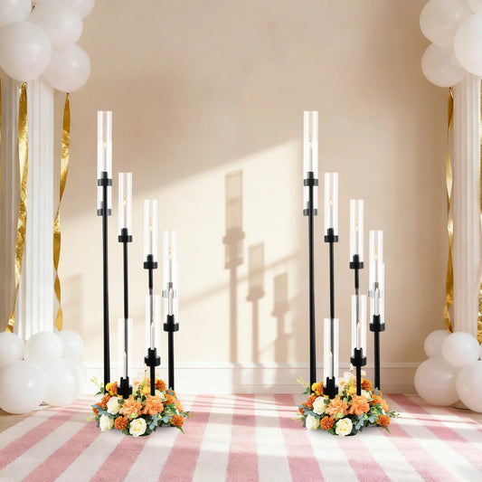 Byamaocar Premium Candle Holder With Shade For Home Decor