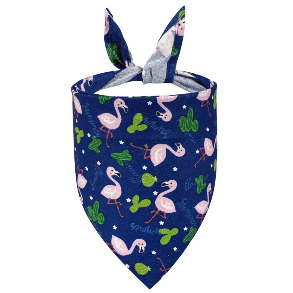 Dog Bandana Fruit Floral Spring Washable Soft Scarf