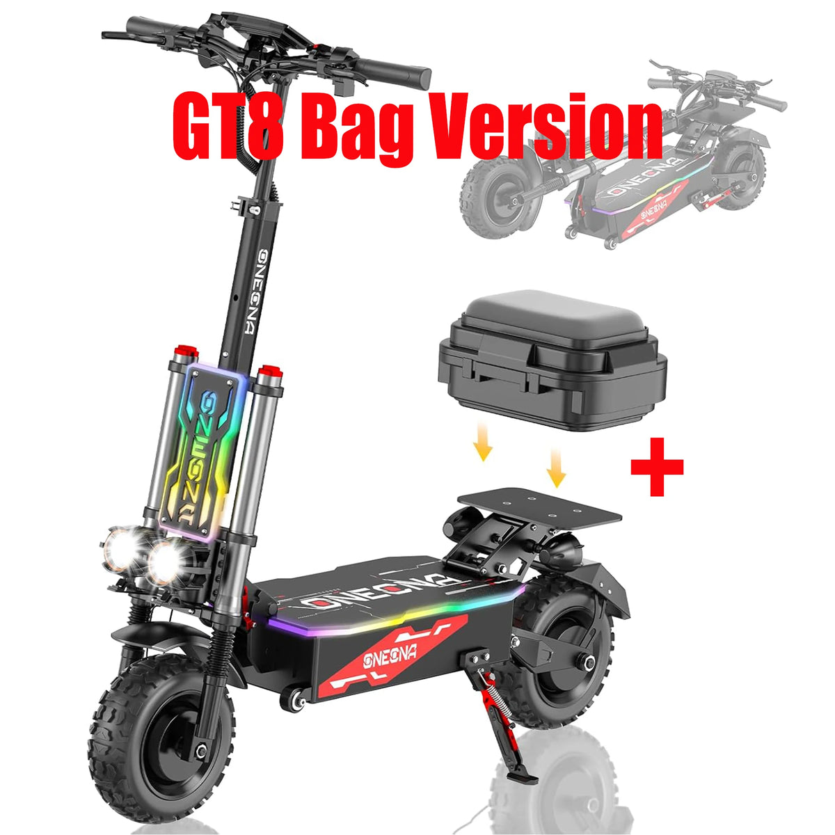Fengqs Gt8 Pro Adult Electric Scooter With Led Display