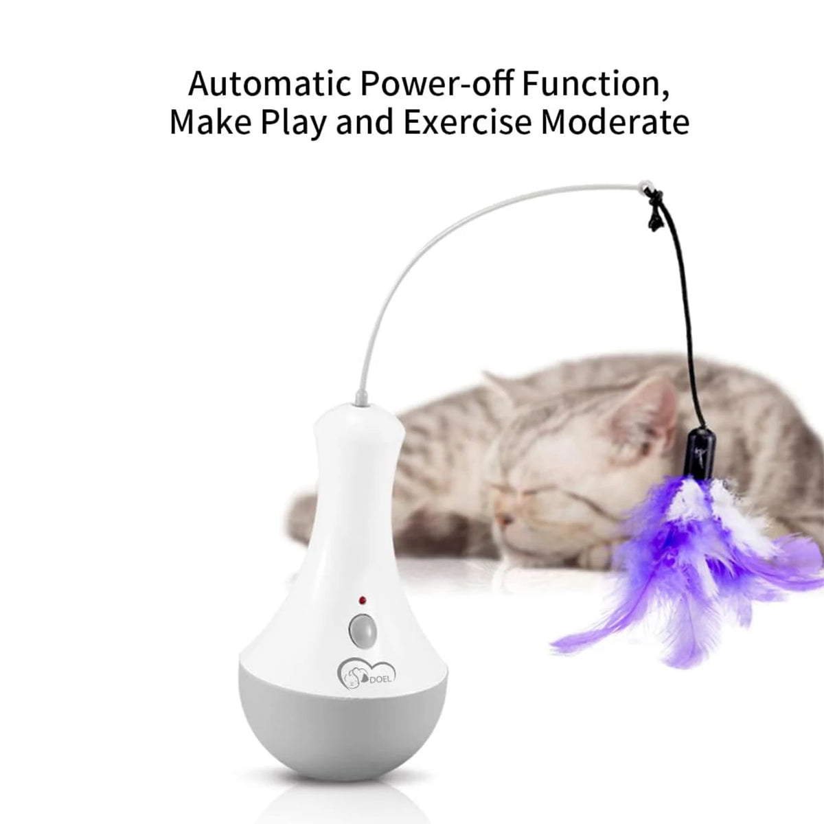 Interactive Cat Feather Teaser Exercise Toy