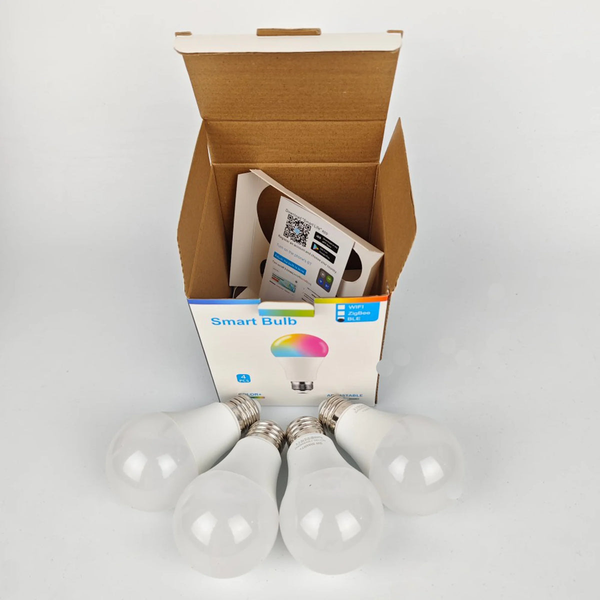 Smeileas RGBCW Smart Light Bulbs Dimmable App Control