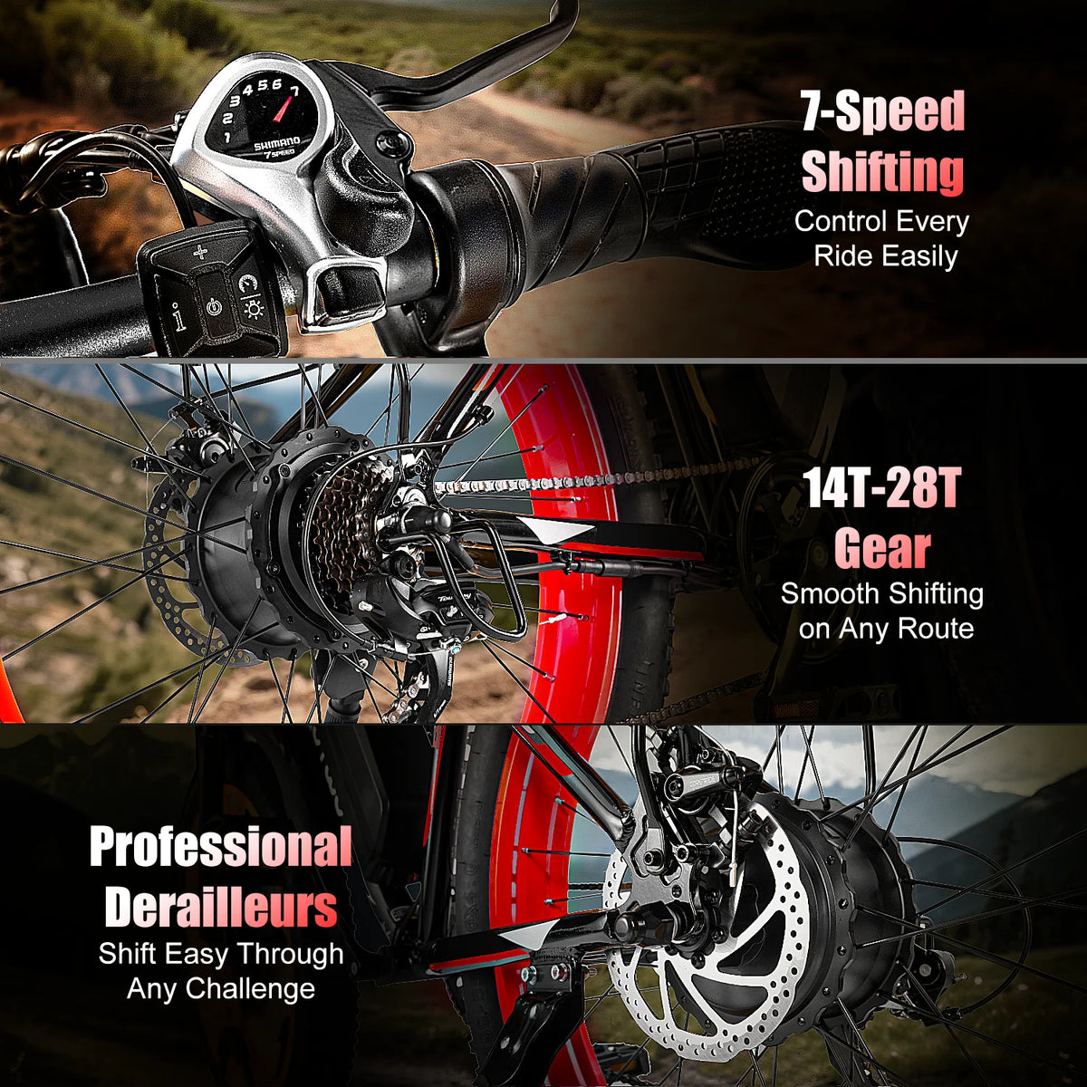 EOEOTWO 1500W Electric Fat Tire Ebike 34MPH