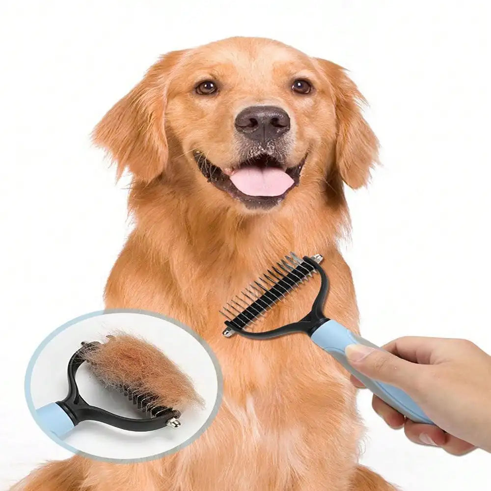 Double Sided Pet Detangling Comb For Cats And Dogs