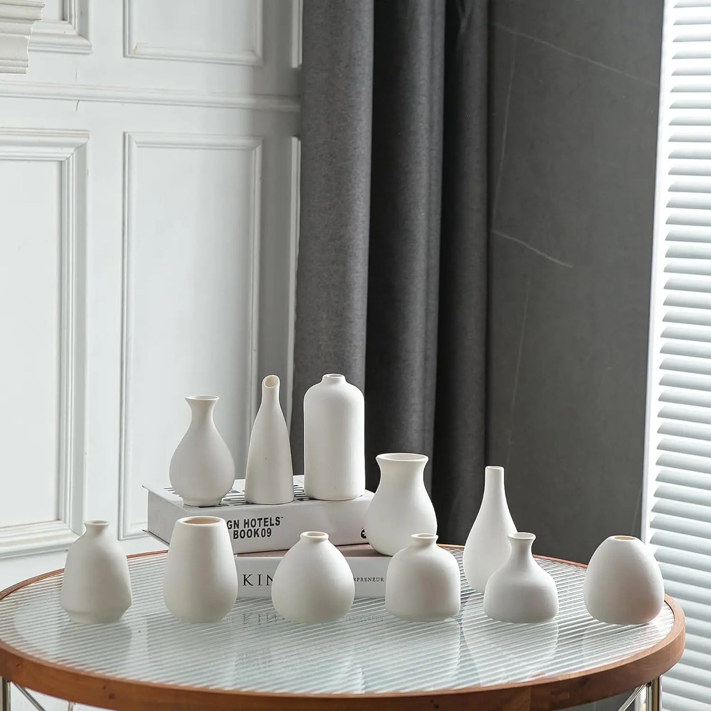 JOJUNO Ceramic Bud Vase Set Modern Home Decor