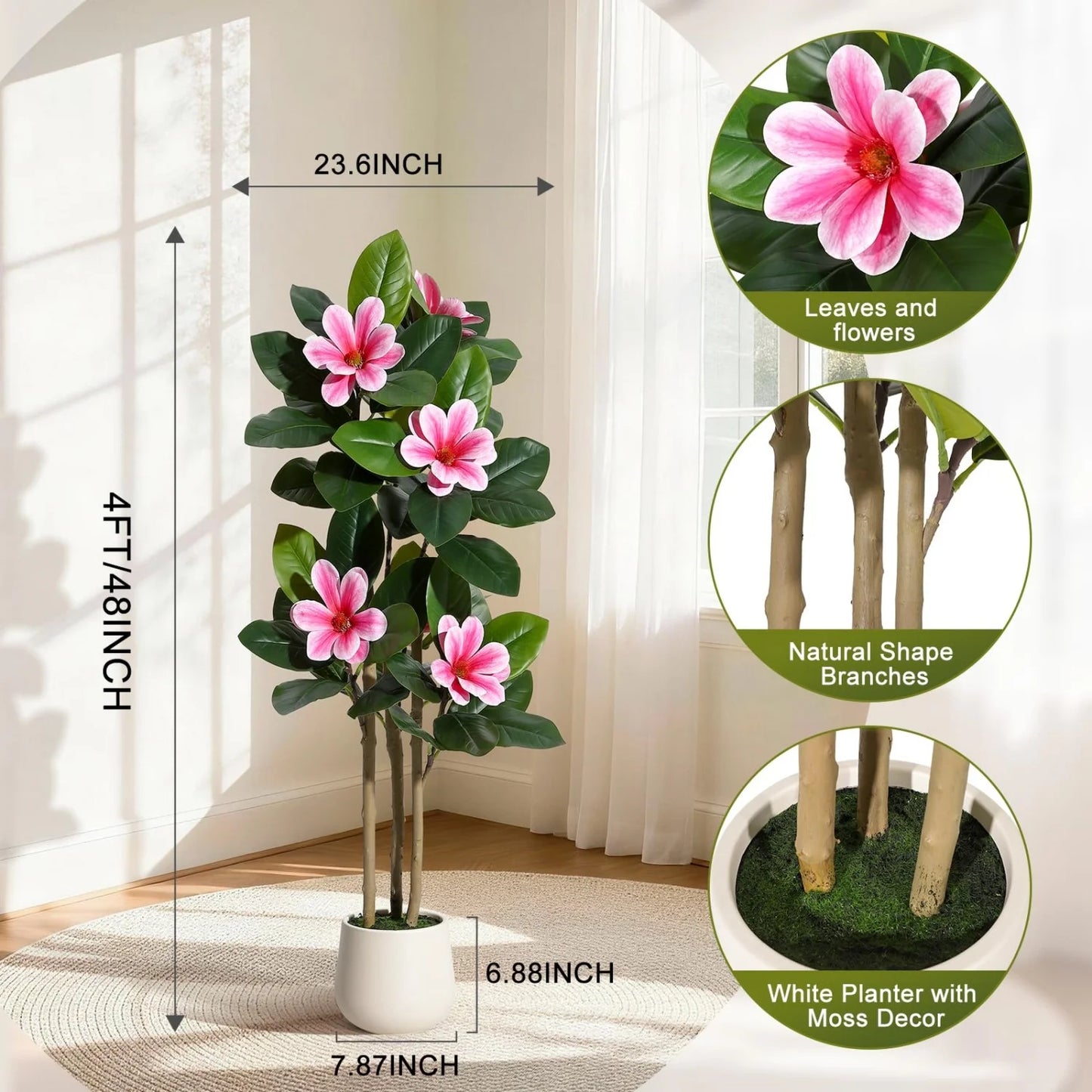 HiMISS Artificial Olive Tree With Lifelike Leaves And Fruit