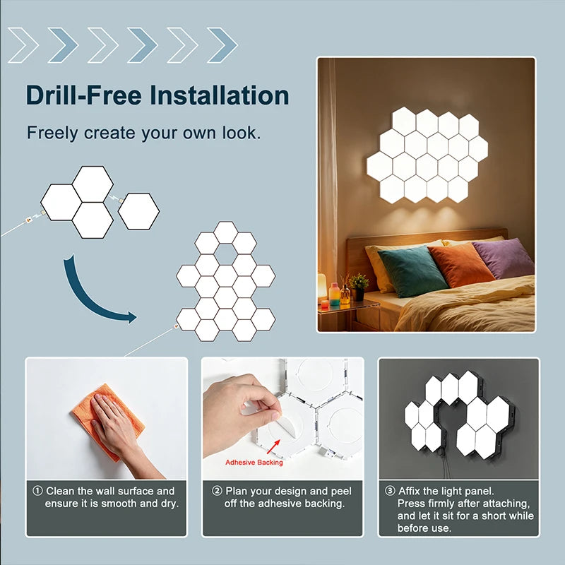 Fivemi Modular Hexagon LED Wall Light Panel
