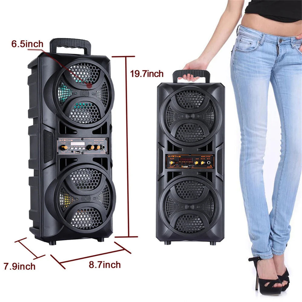 CURUK 3000W Bluetooth Speaker With Remote And MIC Subwoofer