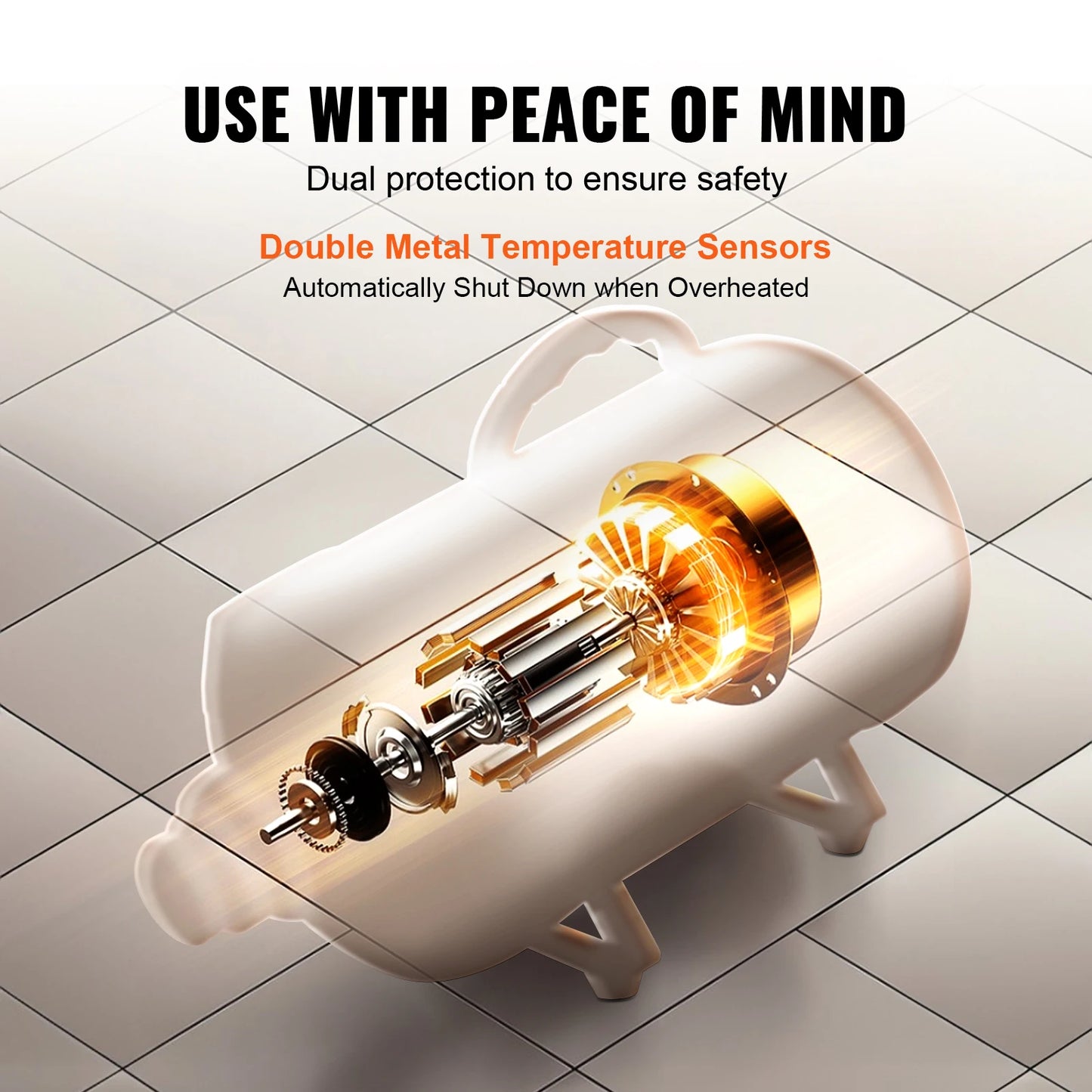 SucceBuy 2000W Dog Dryer With Adjustable Temperature Control