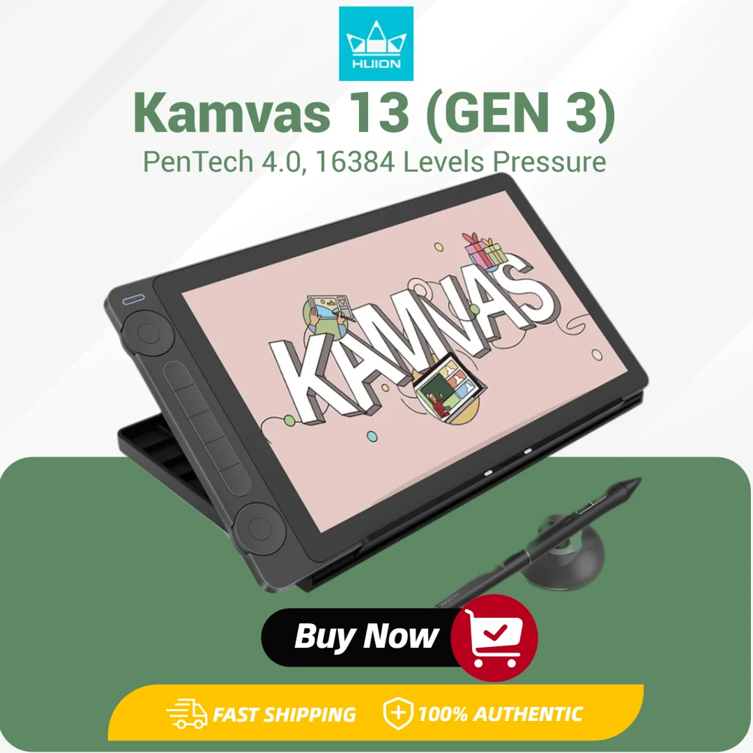 Huion Kamvas Gen 3 Drawing Tablet With PenTech