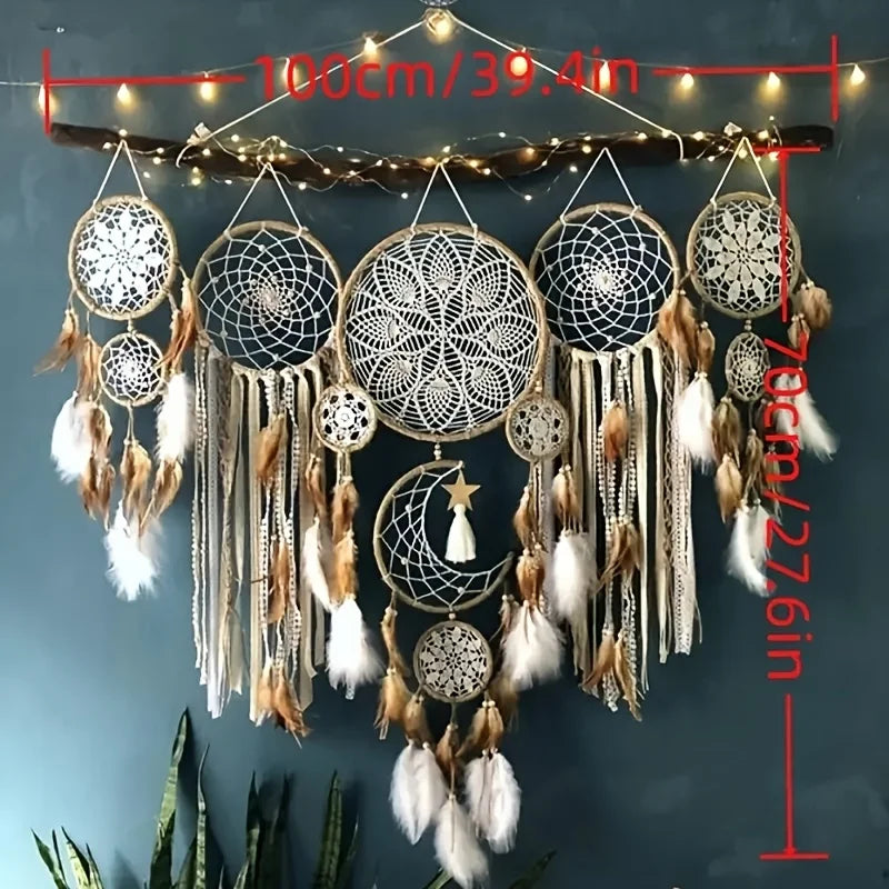 Dream Catcher Moon Dream Chaser Bohemian Wall Decoration