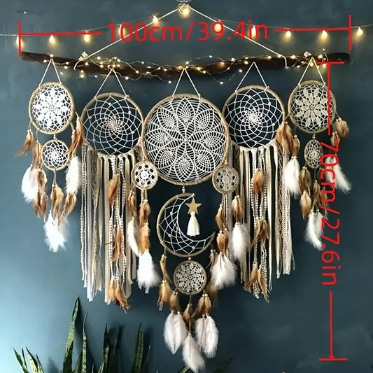 Dream Catcher Moon Dream Chaser Bohemian Wall Decoration