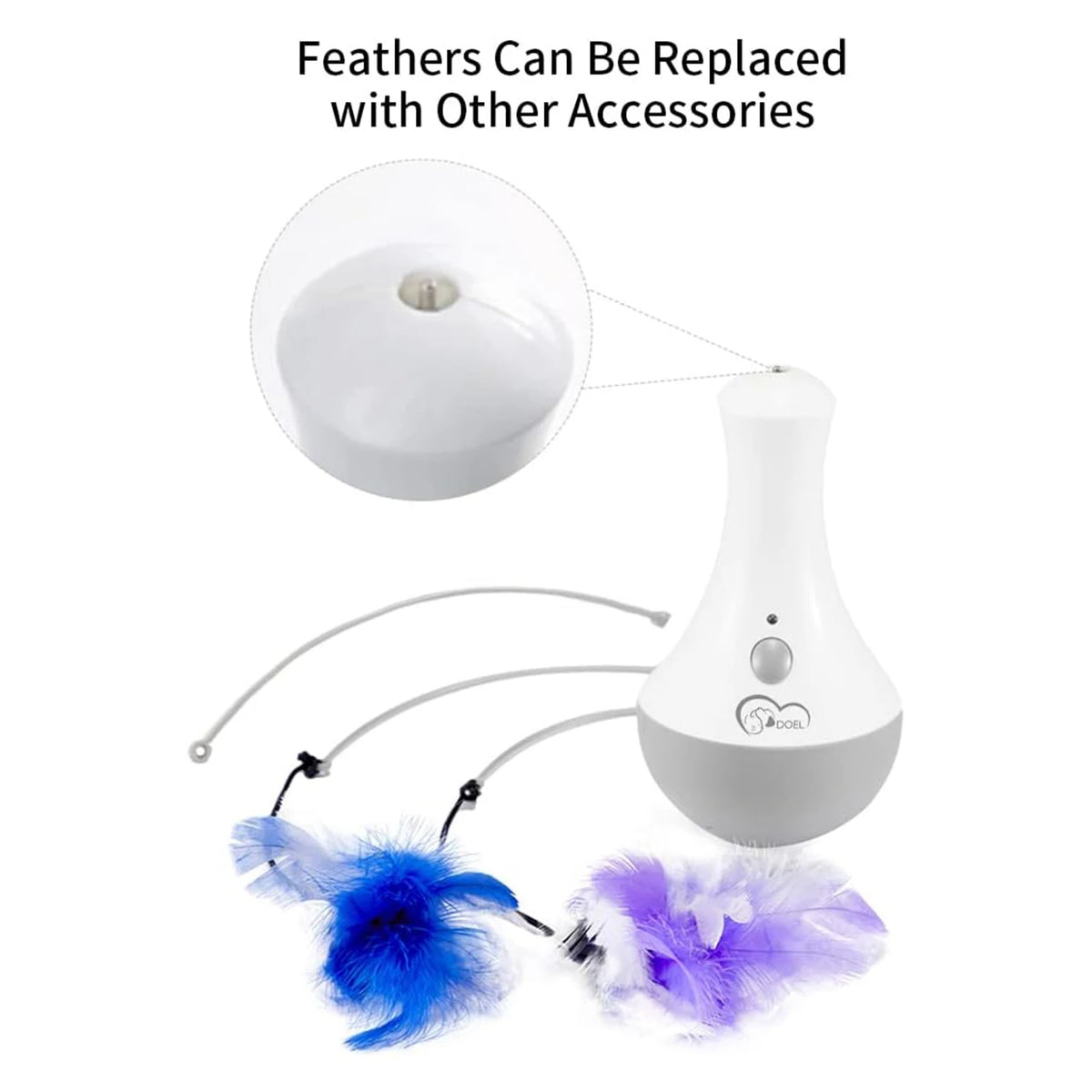 Interactive Cat Feather Teaser Exercise Toy